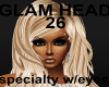 Glam head 26 w/eyes