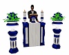 Blue Wedding Podium 