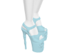 Blue Skull Heels