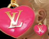 OO* Pink-Gold LV Earring