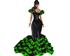 De Gitana verde negro