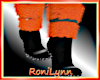 Orange Fur Boot