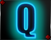 Neon Letter Q