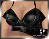 {LIX} Leather Busty Blk