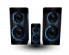 Blue & Black Speakers
