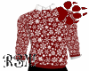 Red Snow Flakes