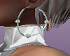Silver poppy earrings