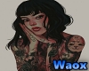 girl tatto cutout