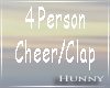 H. 4 Person Cheer Clap