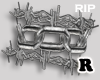 R. Barbed wire R