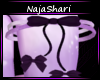 purple bow leg garter