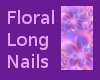 Floral long Nails