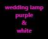 weddinglamp purple white