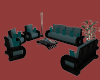 Drk Teal Leather Seating