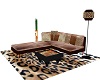 leo lepard couch set