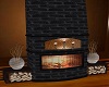 Winter Home Fireplace