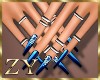 ZY: Royal Blue Nails