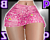 Candy Leopard Skirt/Pink