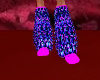 pink n blue rave boots