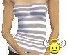 *S*Grey Stripes Tube Top