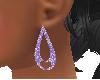 Purple Sparkling Earring