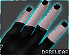 Black Zipper Gloves