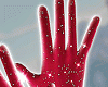 ❤ Gloves Red Glitter