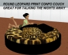(R)round leopard couch