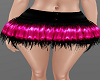 H/Black & Pink Fur Skirt