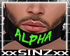 X GREEN ALPHA MASK X
