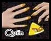 |quiin|Bird Yellow Nails