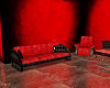 RED/BLACK COUCH