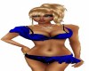 BLUE RUFFLE SWIMSUIT