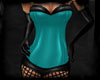!F Corset Outfit Teal