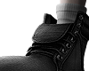 black leather boots .m