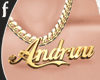 F* Andruu Gold Chain