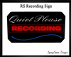 RS Recording Studio Sign