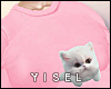 Y. Gatito Pink Sweater