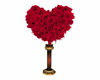 Red rose heart topiary