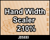 Hand Width Scaler 210%