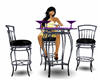 Purple N Black Table/Ch