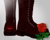 Vanity Red Lace Boots