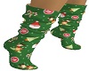 christmas print socks
