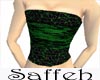!S! Black & Green lace