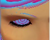 blue pink neon eye brow