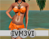 Bikini wrap dark orange