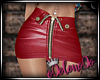 .L. Leather Skirt Red