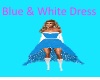 Blue & White Dress