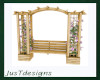 Bench Trellis w Flowers
