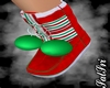 Candy Cane Winter Boots
